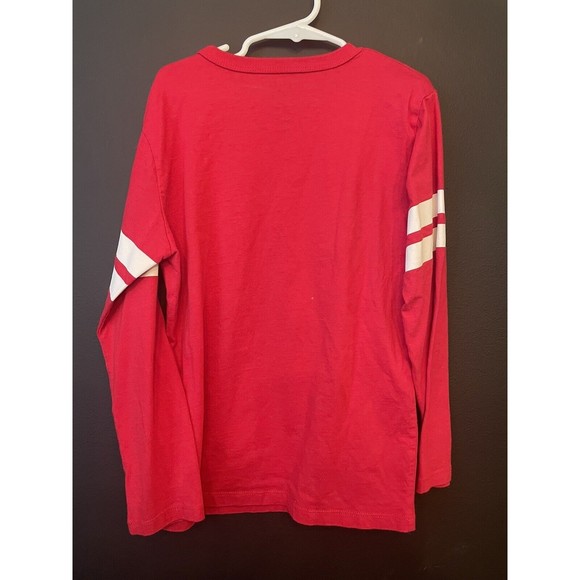 The Children's Place Christmas Team Santa 2020 T-Shirt Long Sleeve Red Sz. 7/8 - Picture 2 of 3